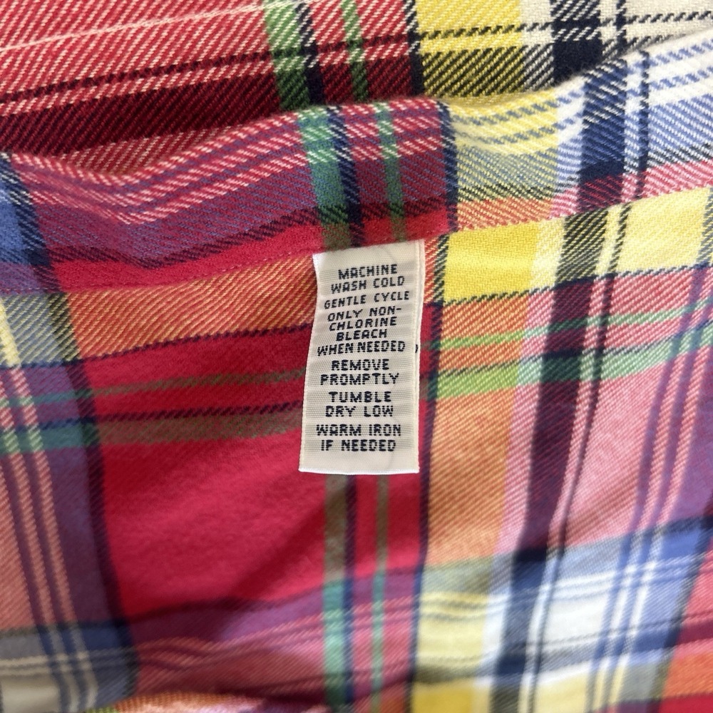 Vintage Men's XL Classic Fit Ralph Lauren Flannel Check Shirt Multicolor - Picture 11 of 12